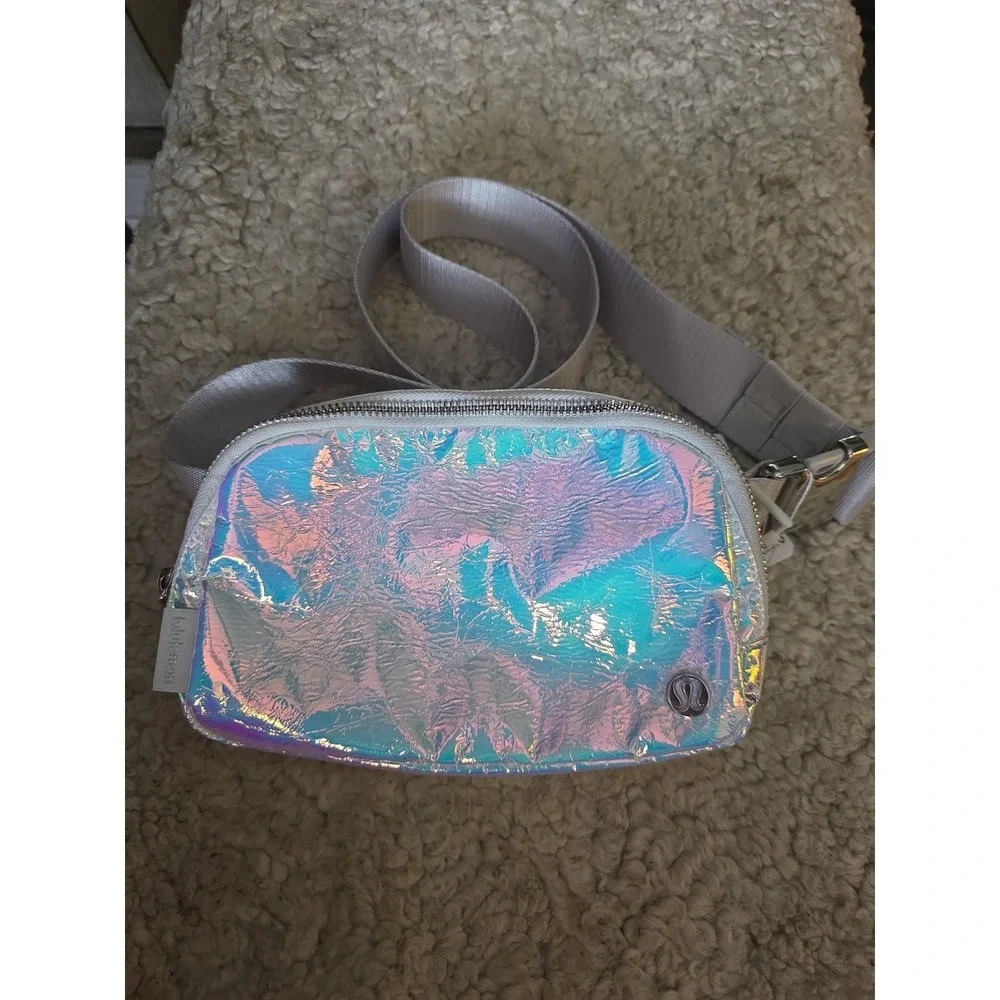 NWT Lululemon Iridescent Silver / Holographic Everywhere Belt Bag Fanny Pack